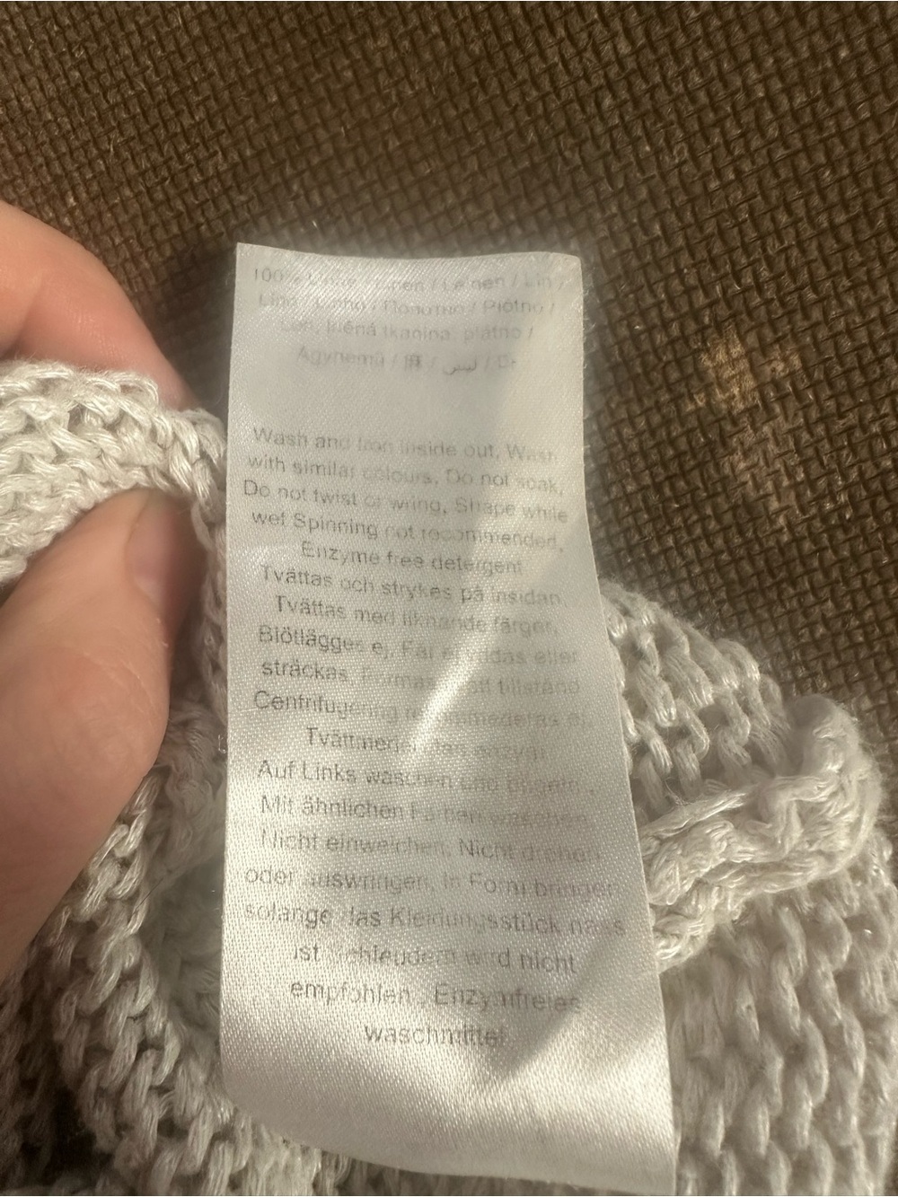 Linen Part Two Grey Knit Sweater - Picture 6 of 7